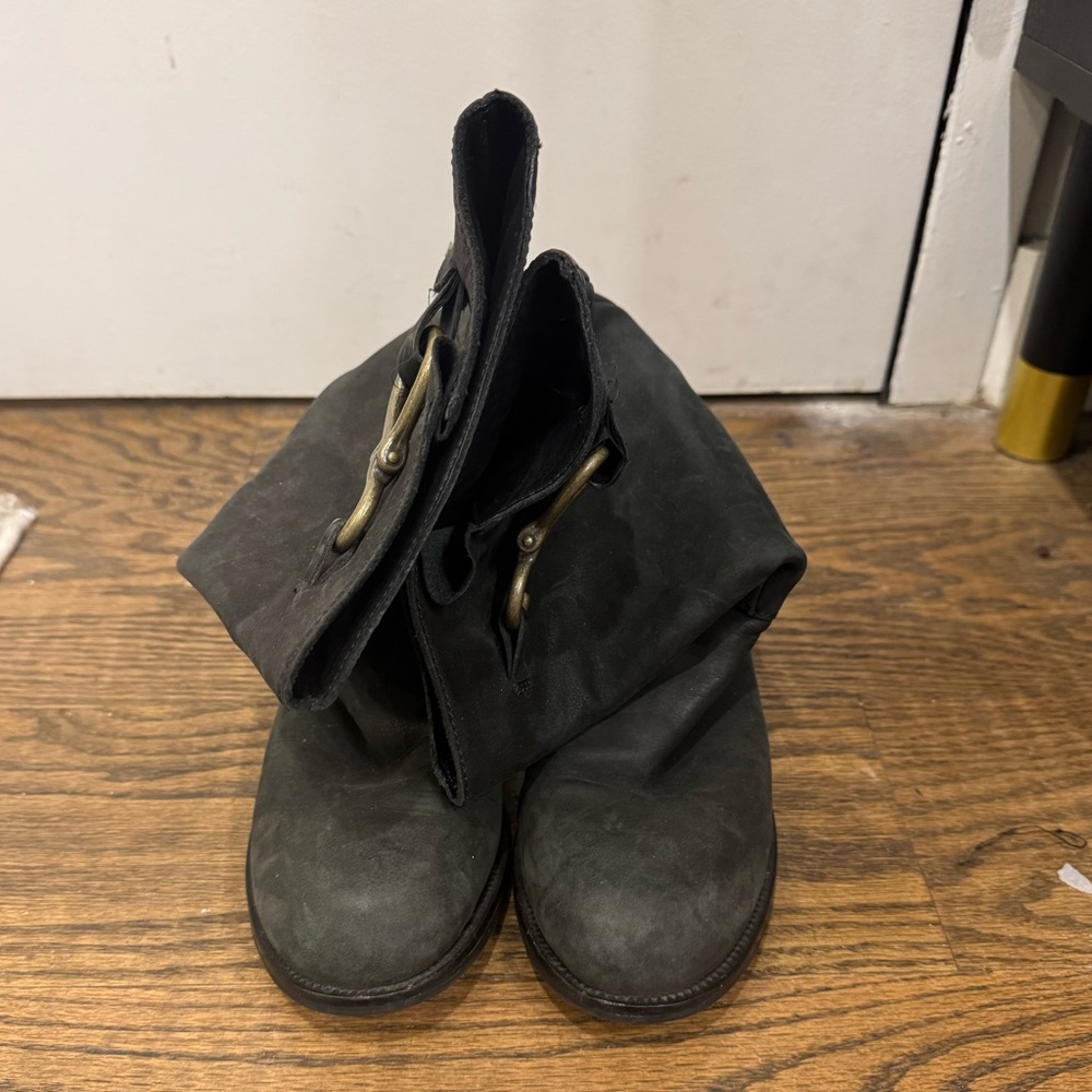 Black Leather Boots